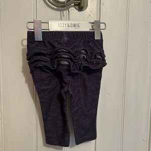 (3/$20) Old navy 3/6m navy denim looking ruffle bum jeggings leggings